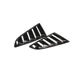 Side Window Triangle Shutters Decoration Air Intake Trims Vent Louvers Scoop Cover for Mustang